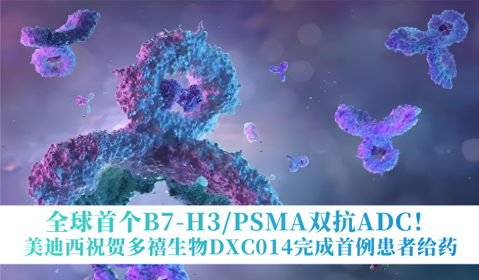 全球首个B7-H3/PSMA双抗ADC！HJC黄金城平台：囟囔顳XC014完成首例患者给药